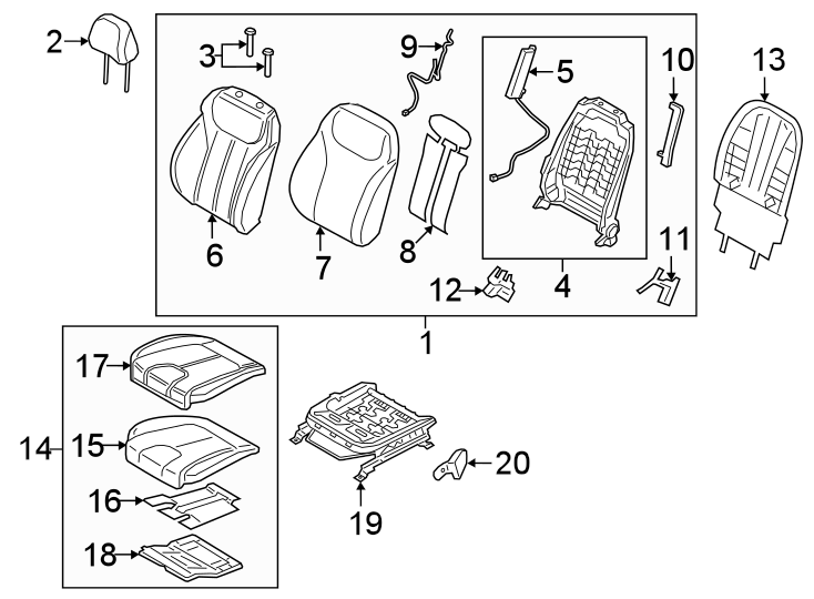 13SEATS & TRACKS. PASSENGER SEAT COMPONENTS.https://images.simplepart.com/images/parts/motor/fullsize/1064505.png