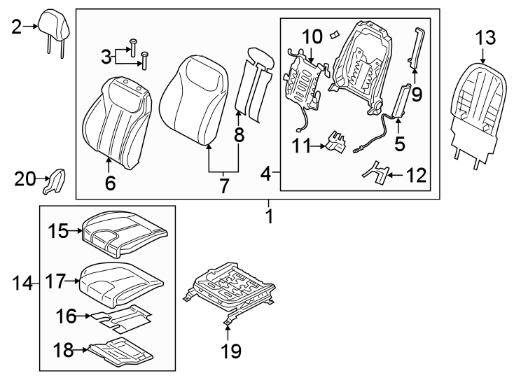 13Seats & tracks. Driver seat components.https://images.simplepart.com/images/parts/motor/fullsize/1064511.png