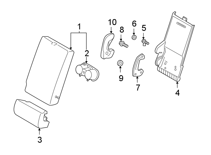 8Seats & tracks. Rear seat components.https://images.simplepart.com/images/parts/motor/fullsize/1064526.png