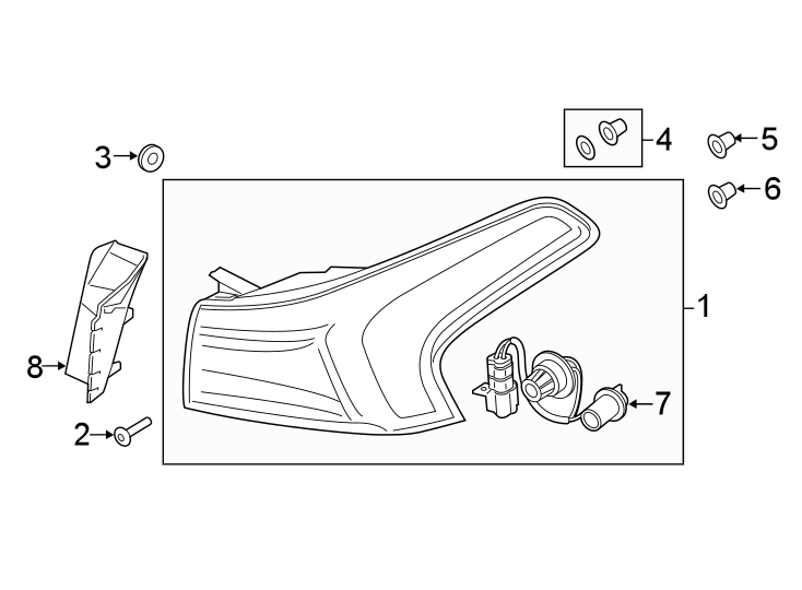 Diagram REAR LAMPS. TAIL LAMPS. for your 2001 Hyundai Sonata   
