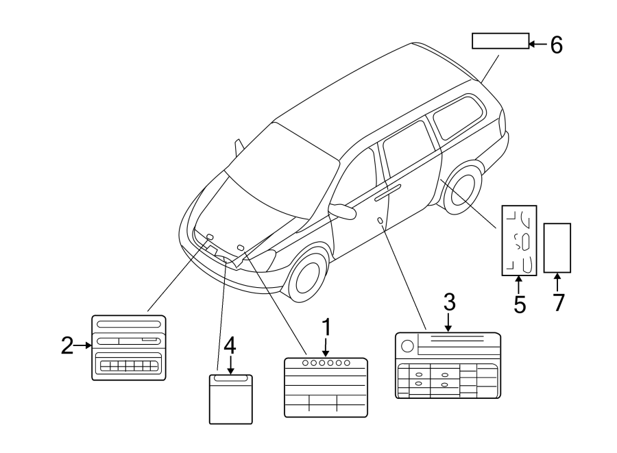 Diagram INFORMATION LABELS. for your 2016 Hyundai Veloster   