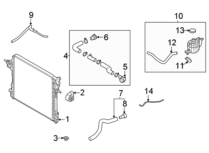 Diagram Radiator & components. for your Genesis