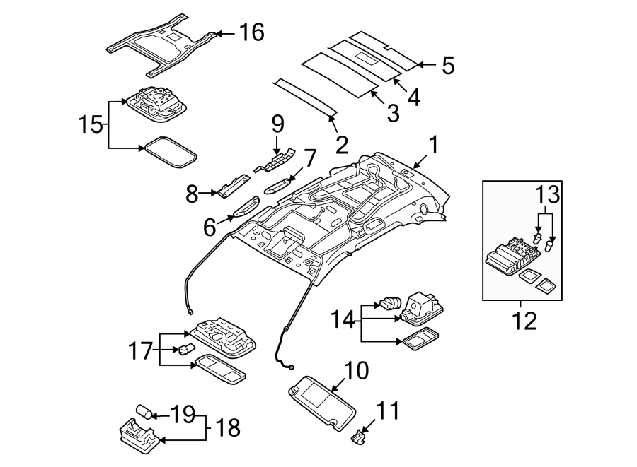 Diagram INTERIOR TRIM. for your Hyundai