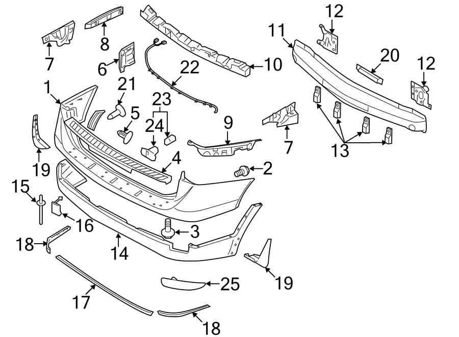 5REAR BUMPER. BUMPER & COMPONENTS.https://images.simplepart.com/images/parts/motor/fullsize/1070700.png