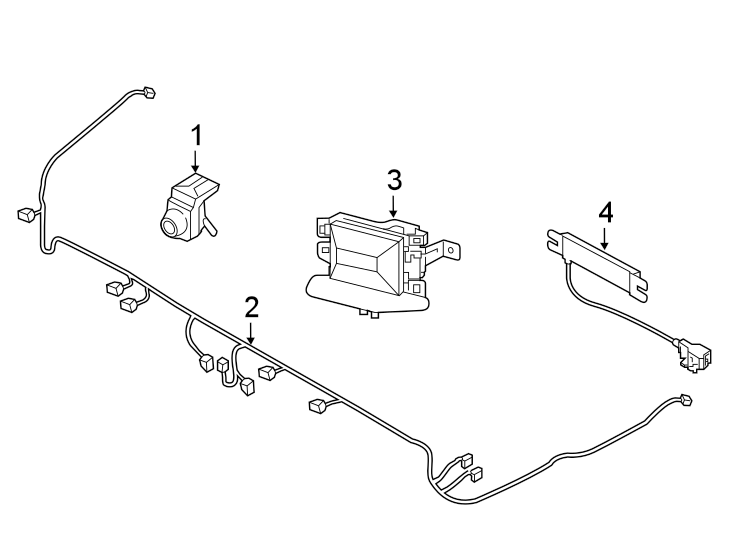 Diagram REAR BUMPER. ELECTRICAL COMPONENTS. for your 2023 Genesis G70 3.3L Lambda II V6 A/T AWD  