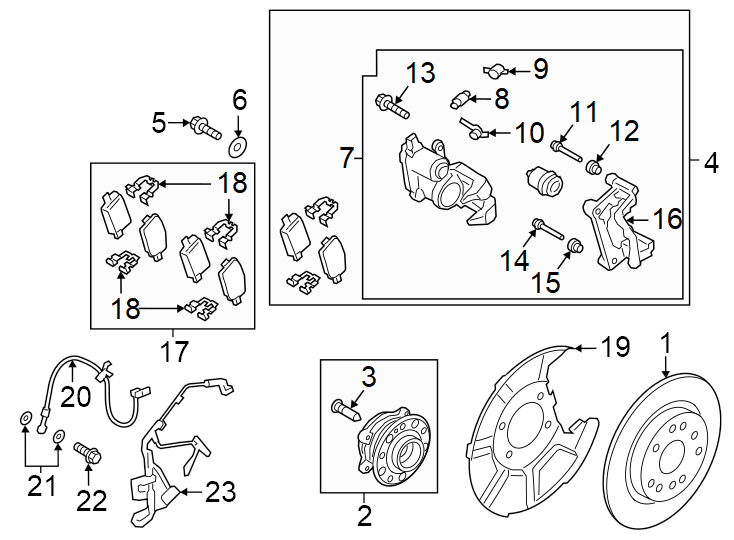 19Rear suspension. Brake components.https://images.simplepart.com/images/parts/motor/fullsize/1072600.png