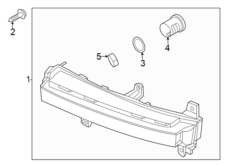 Diagram Rear lamps. Tail lamps. for your 2020 Hyundai Venue   