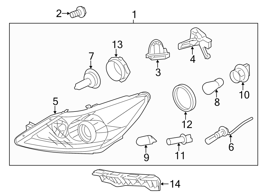 6FRONT LAMPS. HEADLAMP COMPONENTS.https://images.simplepart.com/images/parts/motor/fullsize/1075015.png