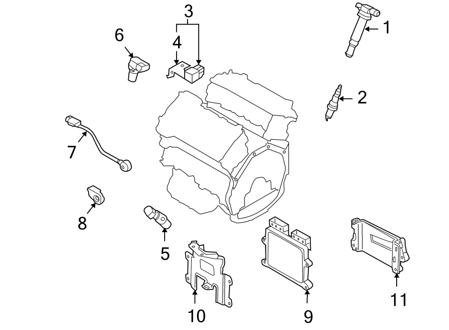 Diagram IGNITION SYSTEM. for your 1995 Hyundai Elantra   