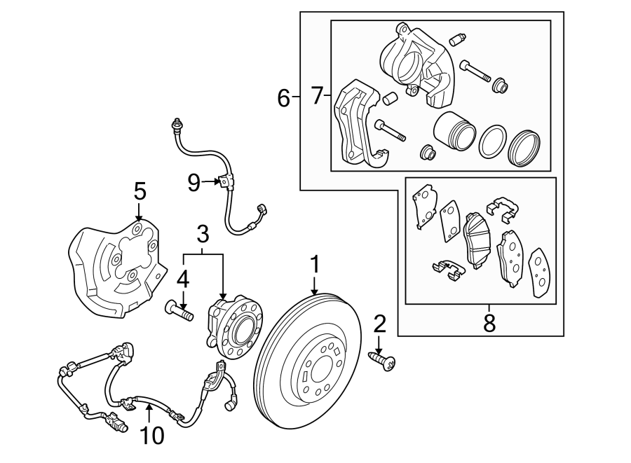 2FRONT SUSPENSION. BRAKE COMPONENTS.https://images.simplepart.com/images/parts/motor/fullsize/1075295.png