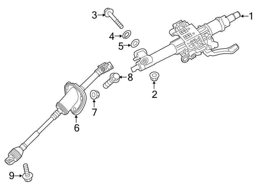 Diagram STEERING COLUMN ASSEMBLY. for your 2008 Hyundai Accent   