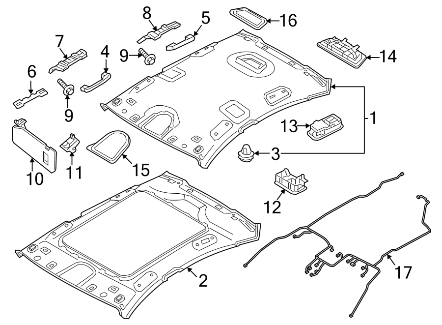 Diagram INTERIOR TRIM. for your Hyundai