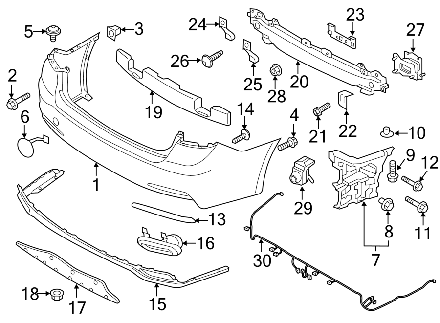 14REAR BUMPER. BUMPER & COMPONENTS.https://images.simplepart.com/images/parts/motor/fullsize/1076770.png