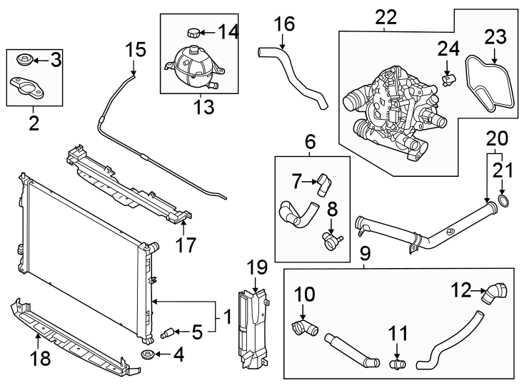 6Radiator & components.https://images.simplepart.com/images/parts/motor/fullsize/1077045.png