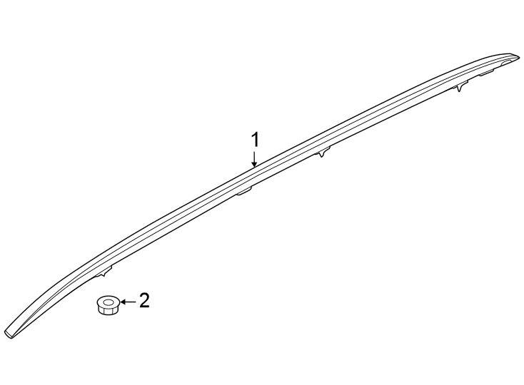 Diagram Exterior trim. for your Hyundai