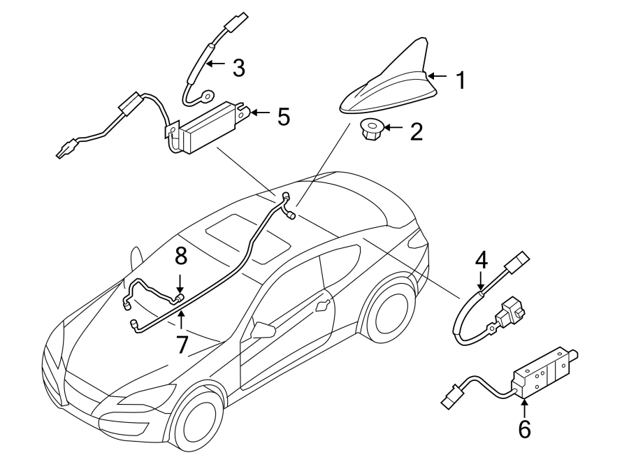 Diagram ANTENNA. for your Hyundai