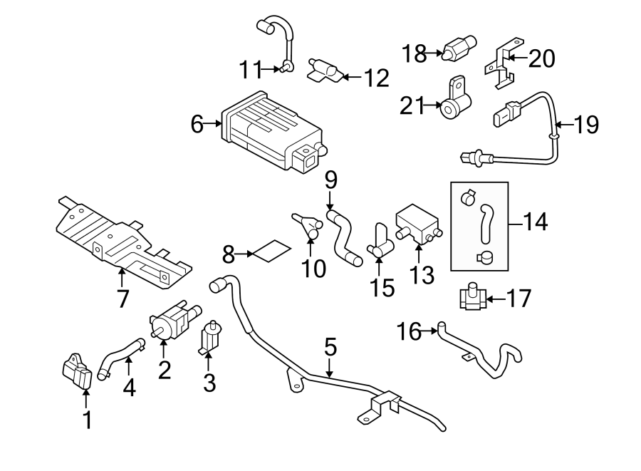 18Emission system. Emission components.https://images.simplepart.com/images/parts/motor/fullsize/1080285.png