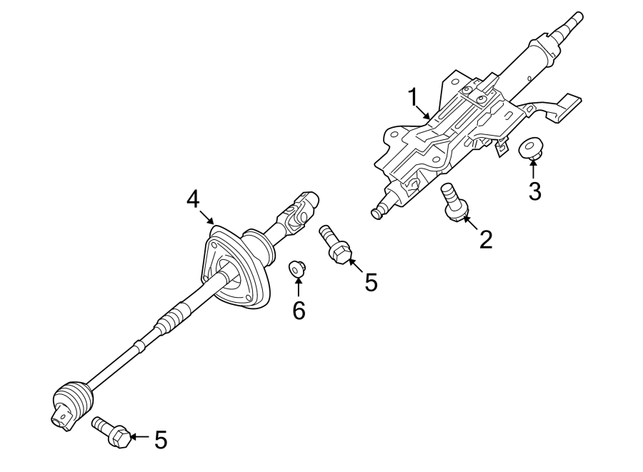 1STEERING COLUMN ASSEMBLY.https://images.simplepart.com/images/parts/motor/fullsize/1080340.png