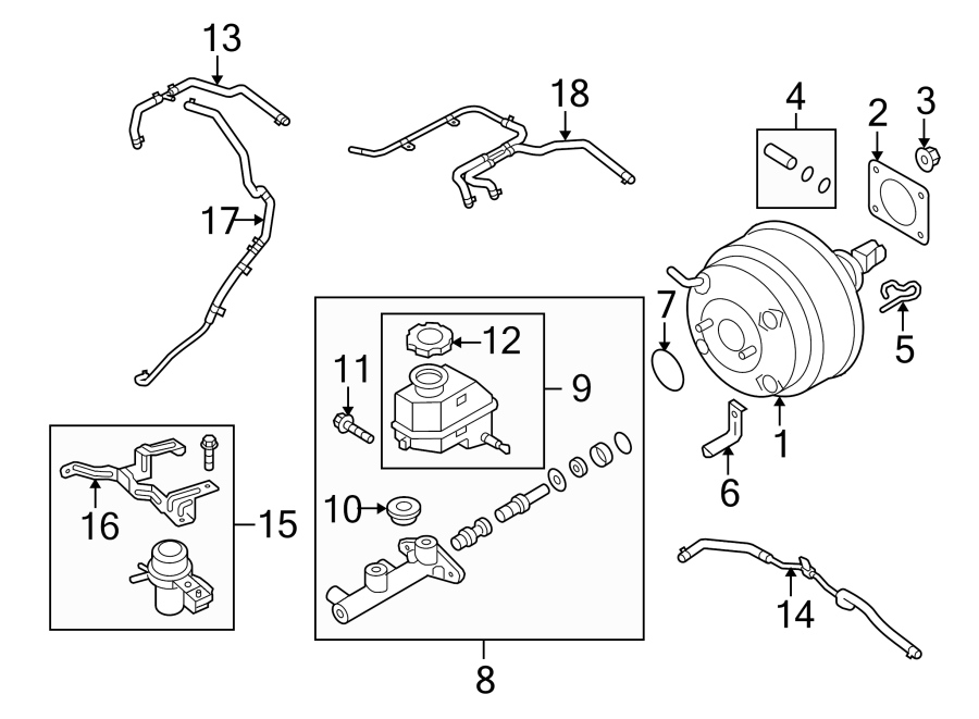 Diagram COMPONENTS ON COWL. for your 2022 Hyundai Sonata   