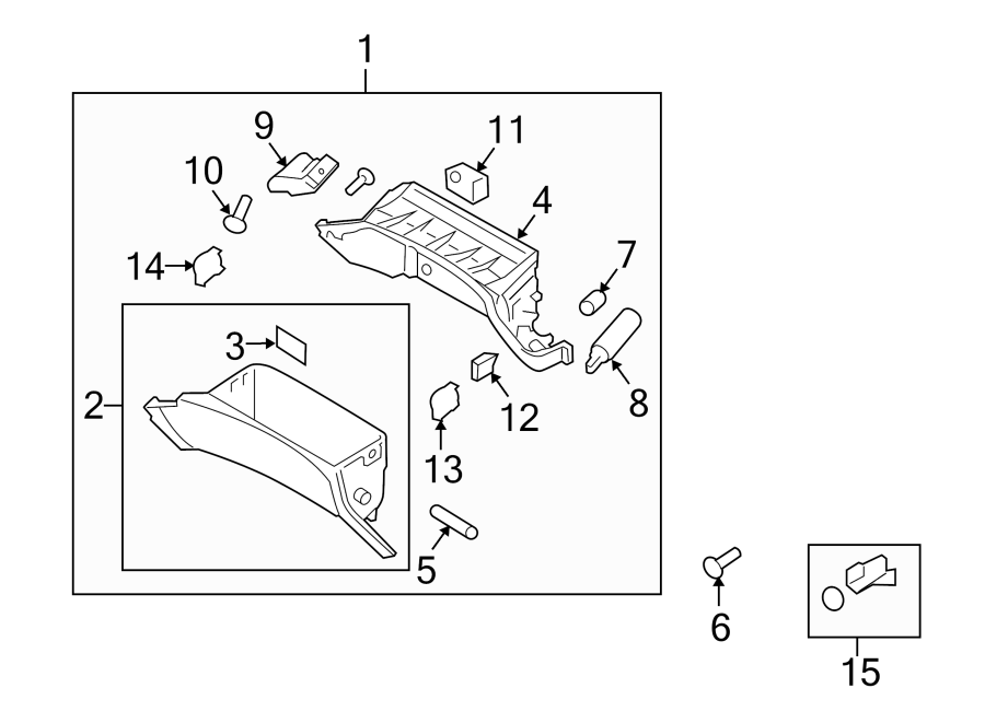Diagram INSTRUMENT PANEL. GLOVE BOX. for your Hyundai