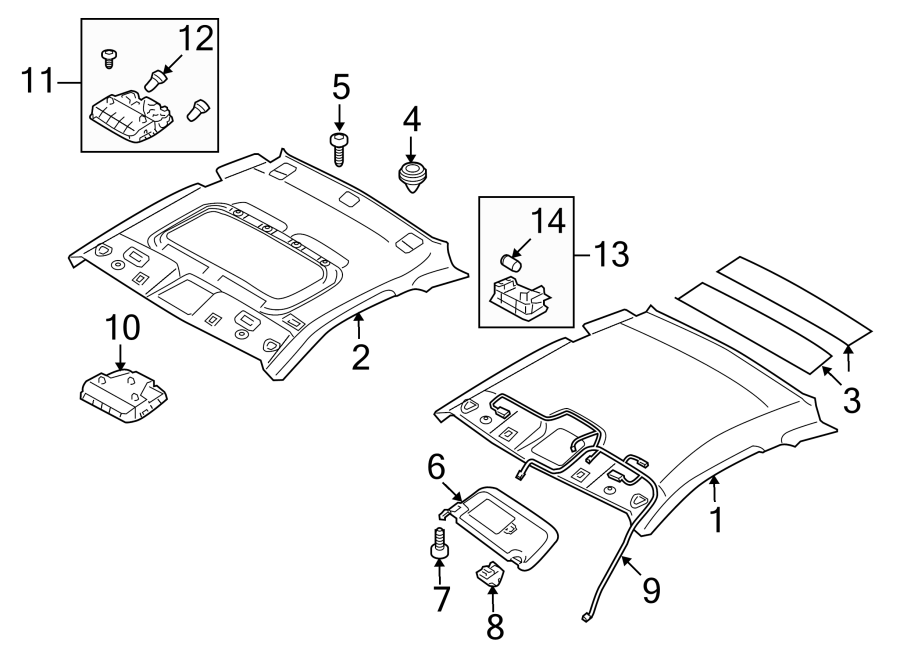 Diagram INTERIOR TRIM. for your Hyundai