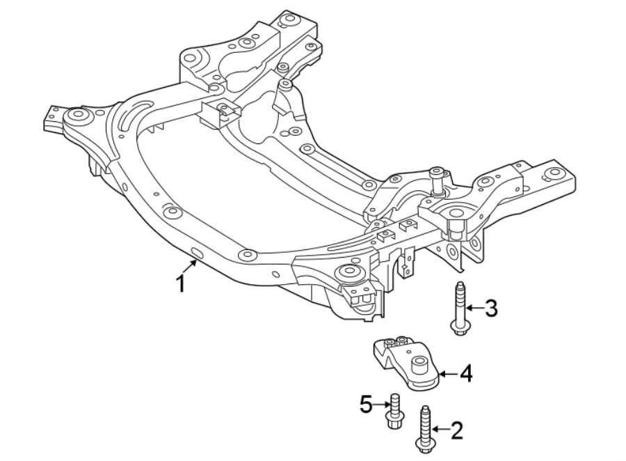 Diagram FRONT SUSPENSION. SUSPENSION MOUNTING. for your Genesis