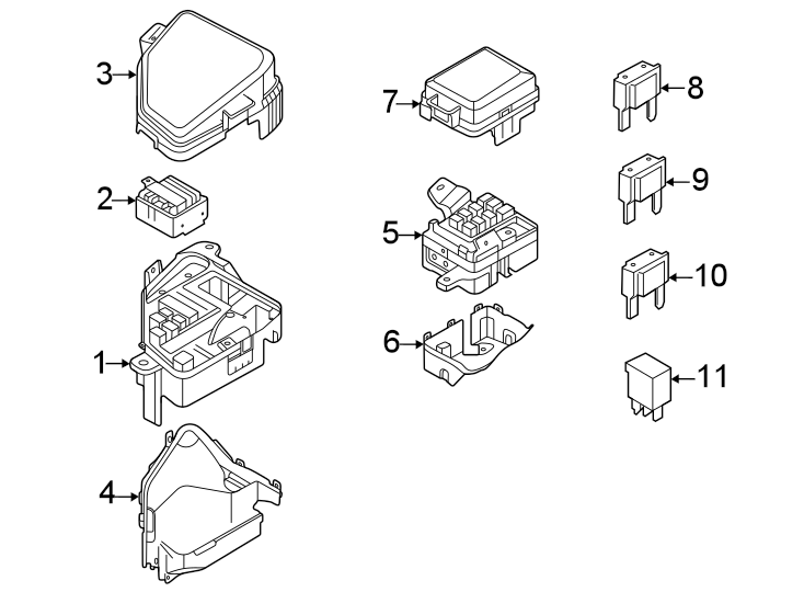 Diagram Fuse & RELAY. for your Genesis GV80  