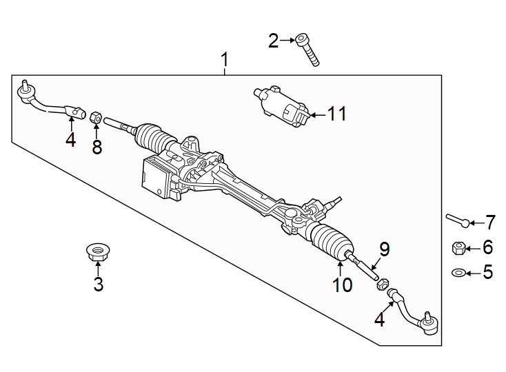 Diagram Steering gear & linkage. for your Genesis
