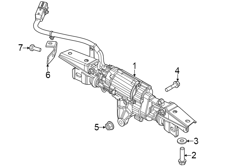 Diagram Steering gear & linkage. Rear steering components. for your Genesis