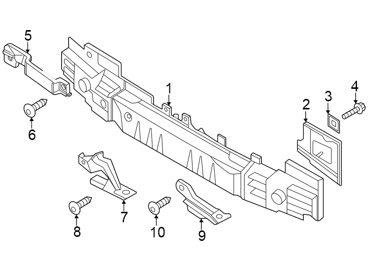Diagram Rear bumper. Bumper & components. for your 2024 Genesis G80  Sport Prestige Sedan 