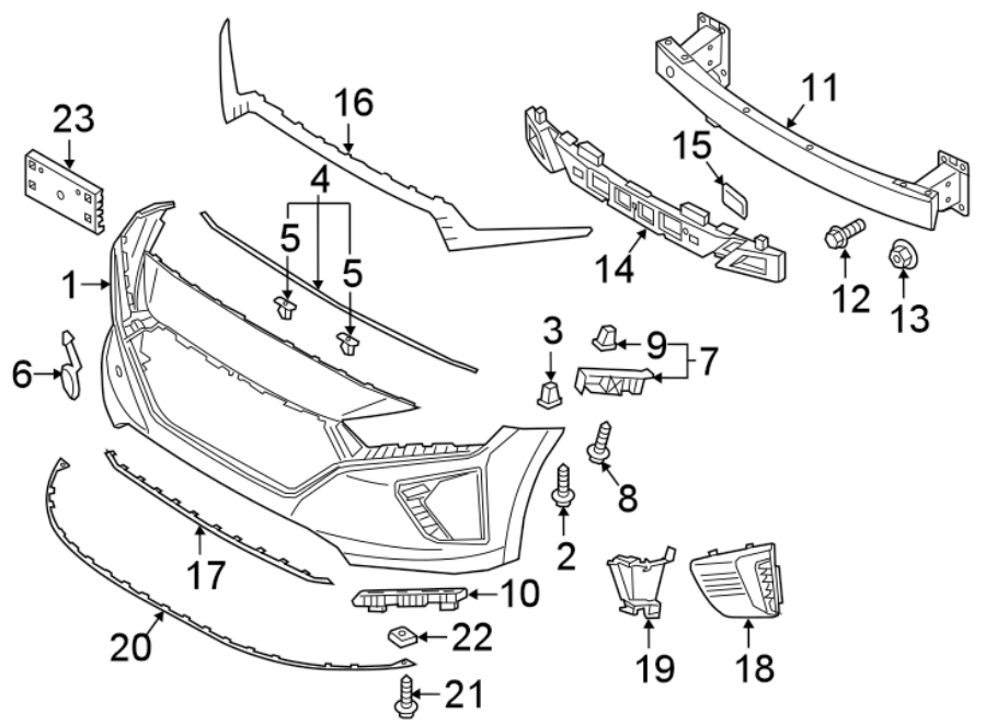 12FRONT BUMPER & GRILLE. BUMPER & COMPONENTS.https://images.simplepart.com/images/parts/motor/fullsize/1085005.png