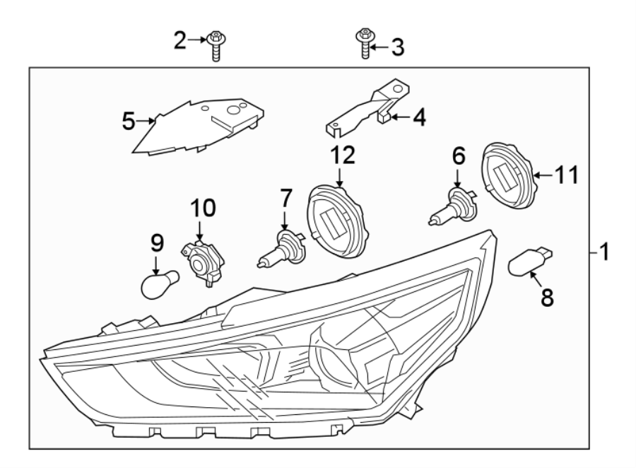 3FRONT LAMPS. HEADLAMP COMPONENTS.https://images.simplepart.com/images/parts/motor/fullsize/1085025.png