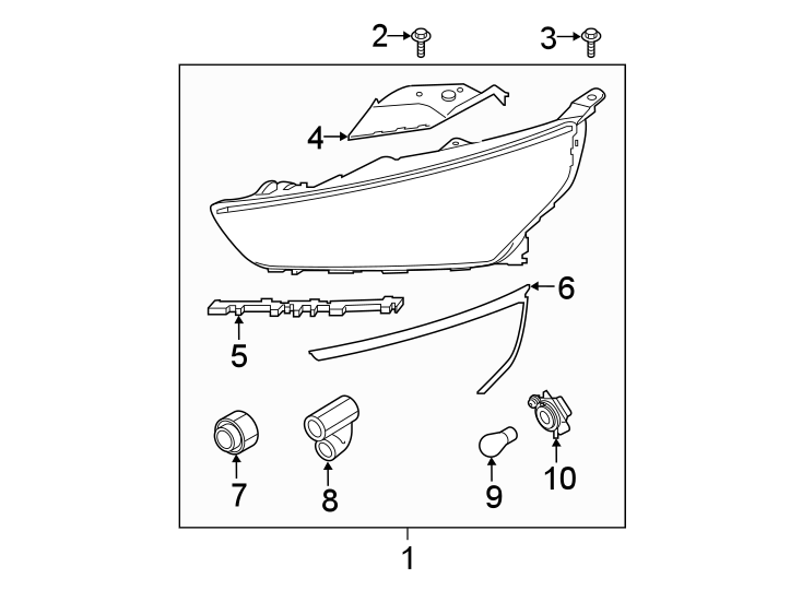 3FRONT LAMPS. HEADLAMP COMPONENTS.https://images.simplepart.com/images/parts/motor/fullsize/1085037.png