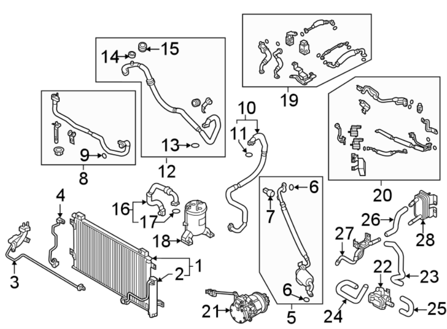 8Air conditioner & heater. Compressor & lines. Condenser.https://images.simplepart.com/images/parts/motor/fullsize/1085120.png