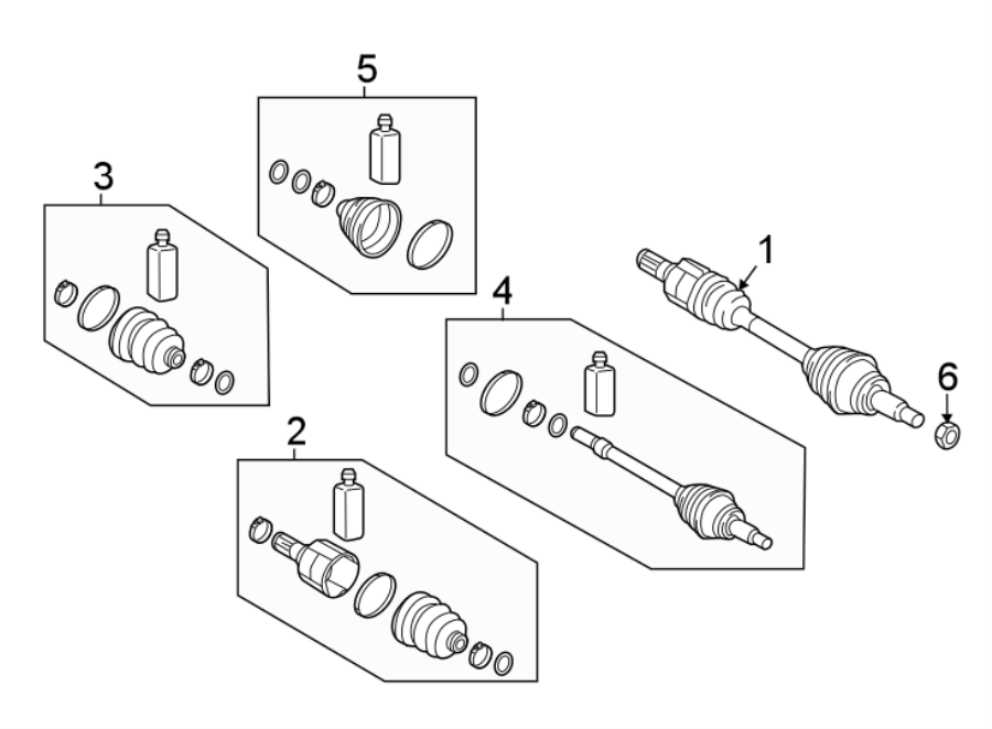 Diagram Front suspension. Drive axles. for your 2024 Hyundai Palisade   