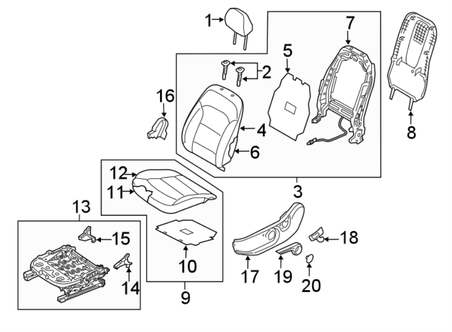 16SEATS & TRACKS. DRIVER SEAT COMPONENTS.https://images.simplepart.com/images/parts/motor/fullsize/1085445.png