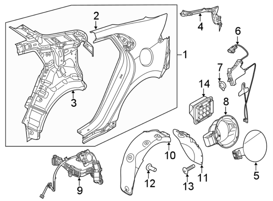 7Quarter panel & components.https://images.simplepart.com/images/parts/motor/fullsize/1085598.png