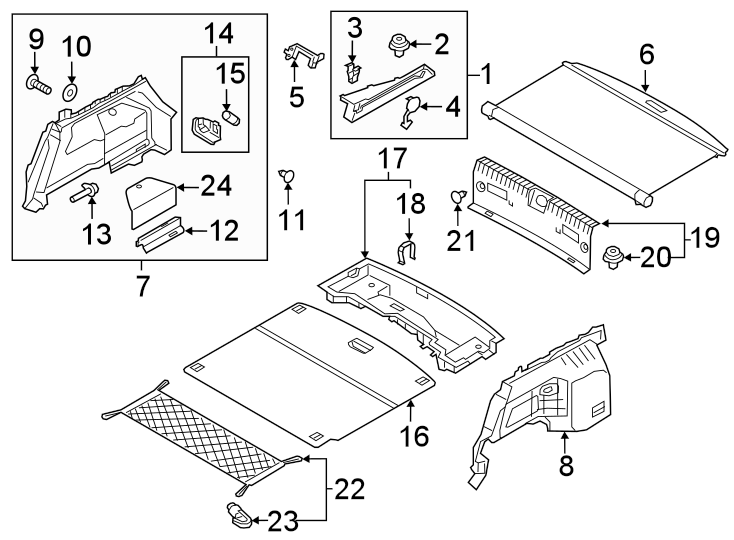 Diagram REAR BODY & FLOOR. for your Hyundai
