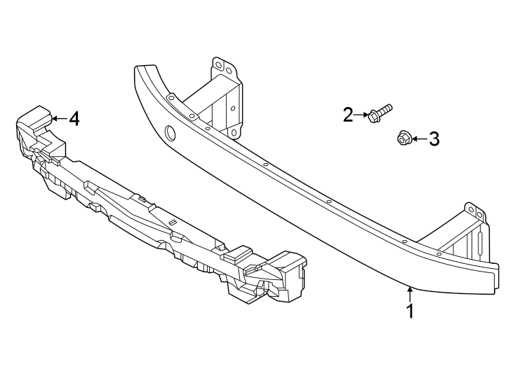 Diagram Front bumper & grille. Bumper & components. for your Genesis