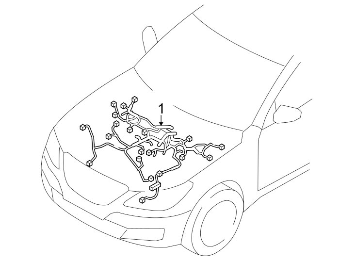 Diagram Wiring harness. for your Genesis GV80  