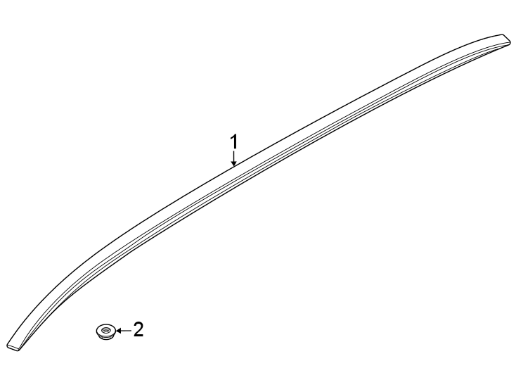 Diagram Exterior trim. for your Genesis GV80  