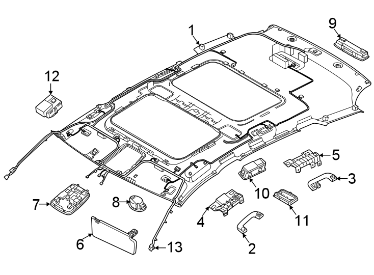 Diagram Interior trim. for your Genesis