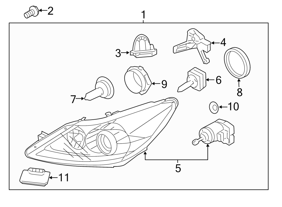 7FRONT LAMPS. HEADLAMP COMPONENTS.https://images.simplepart.com/images/parts/motor/fullsize/1090015.png