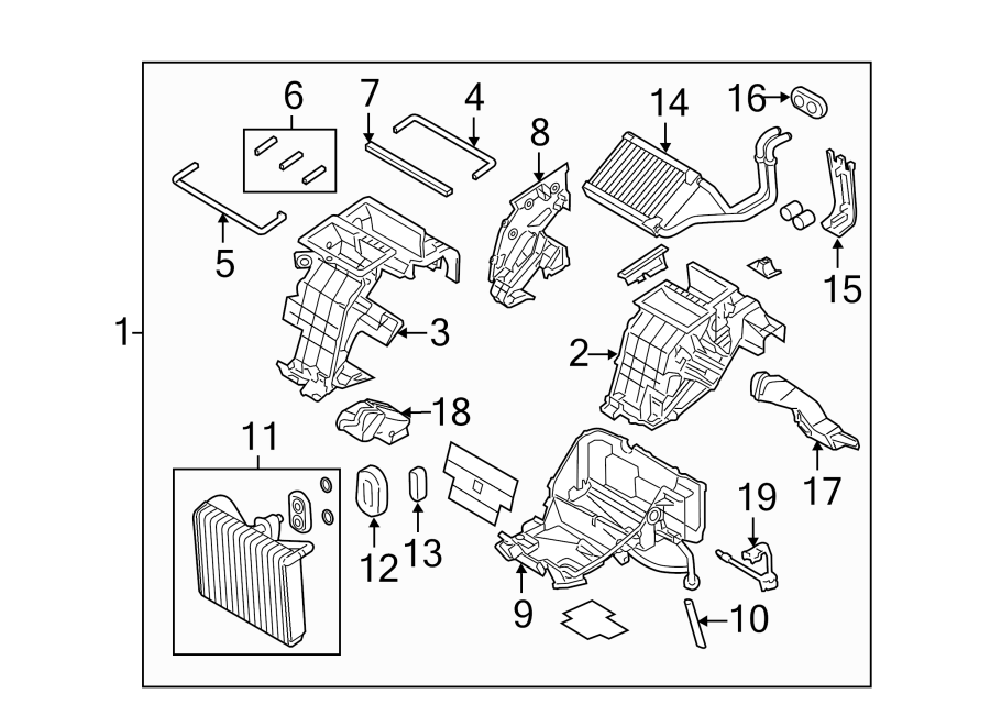 13AIR CONDITIONER & HEATER. EVAPORATOR & HEATER COMPONENTS.https://images.simplepart.com/images/parts/motor/fullsize/1090065.png