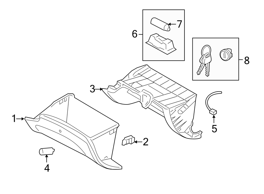 Diagram INSTRUMENT PANEL. GLOVE BOX. for your Hyundai