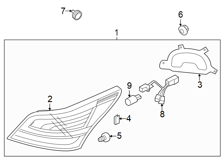 Diagram REAR LAMPS. TAIL LAMPS. for your 2012 Hyundai Tucson 2.4L A/T AWD GLS Sport Utility 