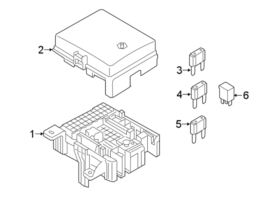 Diagram ELECTRICAL COMPONENTS. for your Genesis GV80  