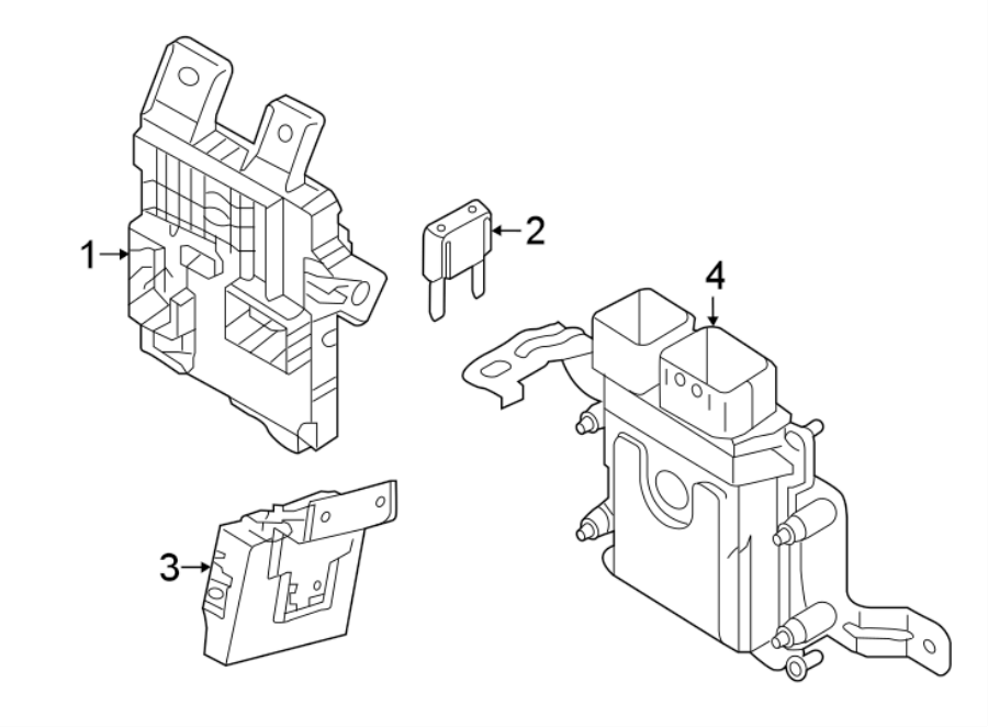 Diagram ELECTRICAL COMPONENTS. for your Genesis GV80  