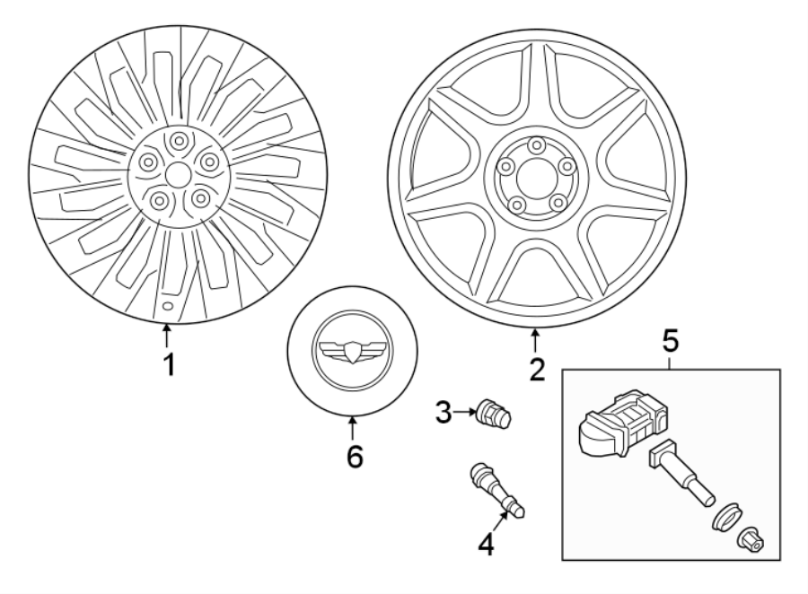 Diagram WHEELS. for your Genesis