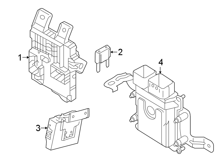 Diagram Electrical components. for your Genesis GV80  